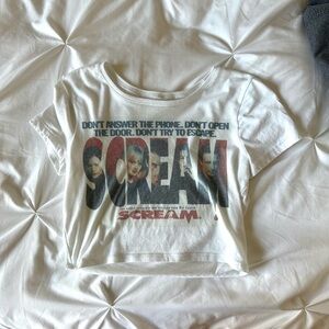 Etsy Scream cropped baby tee